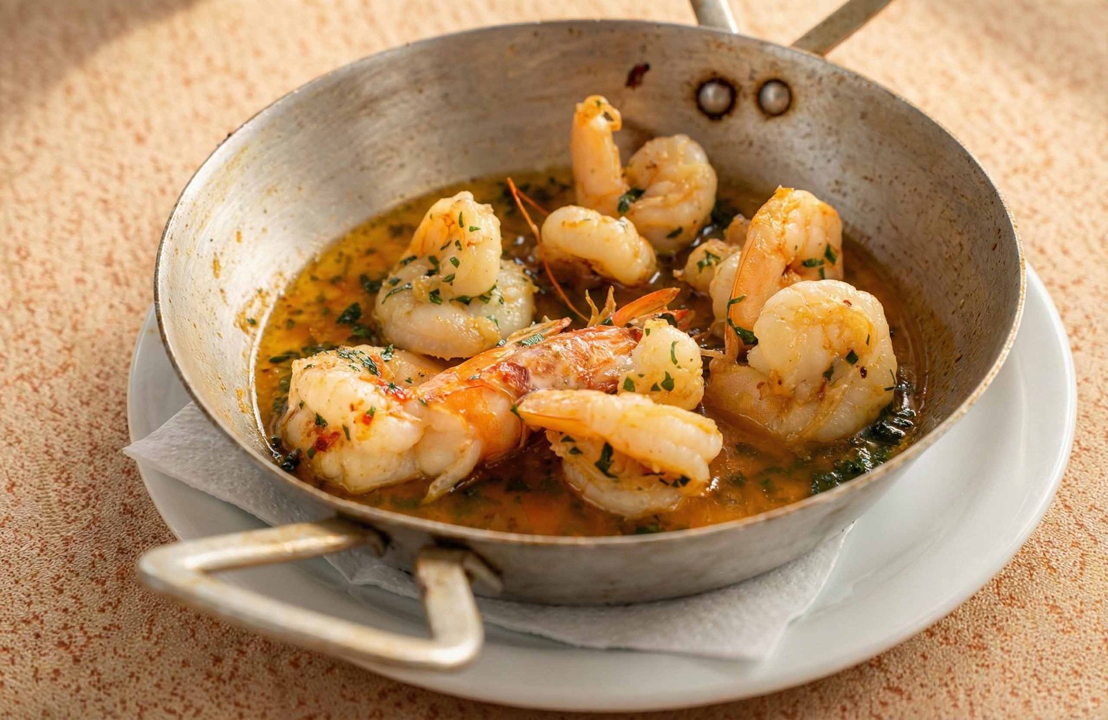 Sauteed shrimps